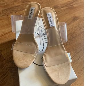 Steve Madden Empower Clear Size 8 